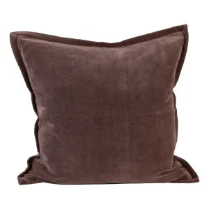 Evelyn Feather Fill Cushion 50x50cm in Mink by OZ Design, a Cushions, Decorative Pillows for sale on Style Sourcebook