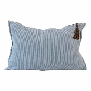 Hudson Feather Fill Cushion 60x40cm in Soft Blue by OZ Design, a Cushions, Decorative Pillows for sale on Style Sourcebook