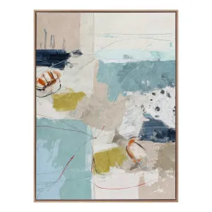 Chalk & Citrus 2 Portrait Box Framed Canvas in 78 x 103 cm by OZ Design, a Painted Canvases for sale on Style Sourcebook