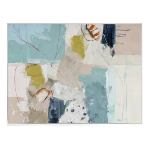 Chalk & Citrus 2 Landscape Box Framed Canvas in 123 x 93cm by OZ Design, a Painted Canvases for sale on Style Sourcebook