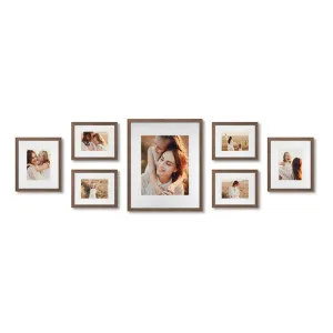 7 Piece Chestnut Centrepiece Seven Gallery Wall Frame Set by Profile Australia, a Picture Frames for sale on Style Sourcebook