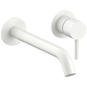 Fantini Nostromo 200m Spout Wall Basin Mixer - Matte White NOSWB200NPMWHT by Fantini, a Kitchen Taps & Mixers for sale on Style Sourcebook