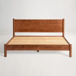 Ollie King Bed Frame, Walnut, by Lounge Lovers by Lounge Lovers, a Beds & Bed Frames for sale on Style Sourcebook
