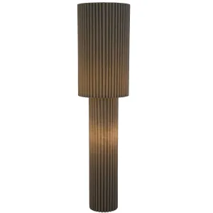 Telbix Alcona Ribbed Fabric Sculptural Floor Lamp - Green by Telbix, a Lamps for sale on Style Sourcebook