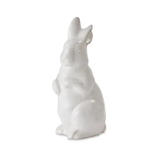 Bunny Cream Standing Ceramic Figurine Decor 2X12X27CM by Madras Link, a Decorative Accessories for sale on Style Sourcebook