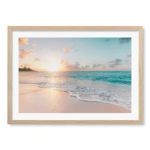 Beach Sunrise Photo Framed Art Print by Profile Australia, a Prints for sale on Style Sourcebook