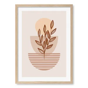Boho Plant Lines 2 Framed Art Print by Profile Australia, a Prints for sale on Style Sourcebook