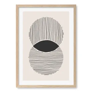 Intersecting Circle Lines Framed Art Print by Profile Australia, a Prints for sale on Style Sourcebook