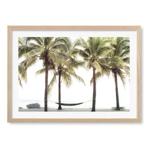 Hammock and Palms Framed Art Print by Profile Australia, a Prints for sale on Style Sourcebook