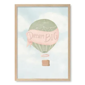 Dream Big Hot Air Balloon Framed Art Print by Profile Australia, a Prints for sale on Style Sourcebook