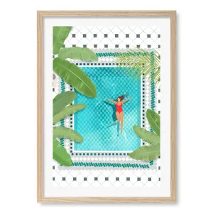 Riad Pool Framed Art Print by Petra Lizde by Profile Australia, a Prints for sale on Style Sourcebook