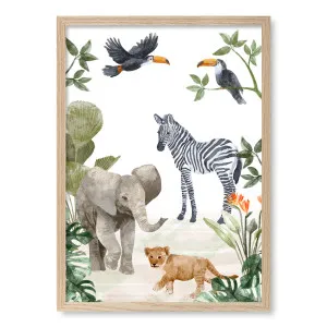 Jungle Friends Framed Art Print by Profile Australia, a Prints for sale on Style Sourcebook