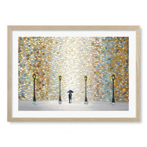 Kiss Under Golden Rain Framed Art Print by Profile Australia, a Prints for sale on Style Sourcebook