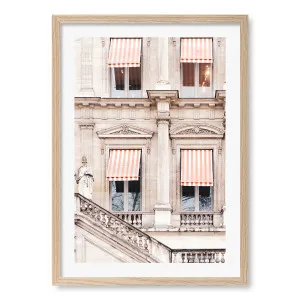 Striped Paris Awning Framed Art Print by Profile Australia, a Prints for sale on Style Sourcebook