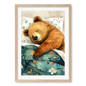 Cosy Bear Dreams Framed Art Print by Justyna Jaszke by Profile Australia, a Prints for sale on Style Sourcebook