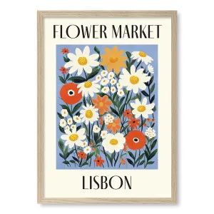Flower Market Lisbon Framed Art Print by Profile Australia, a Prints for sale on Style Sourcebook