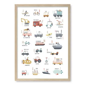 Alphabet Transport Framed Art Print by Profile Australia, a Prints for sale on Style Sourcebook