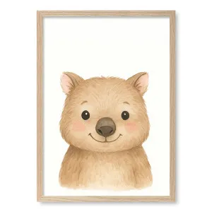 Animal Friends Wombat Framed Art Print by Profile Australia, a Prints for sale on Style Sourcebook