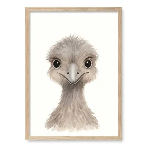 Animal Friends Emu Framed Art Print by Profile Australia, a Prints for sale on Style Sourcebook