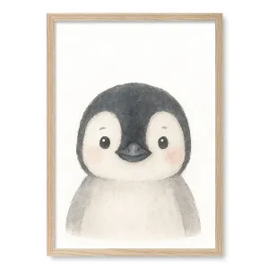 Animal Friends Penguin Framed Art Print by Profile Australia, a Prints for sale on Style Sourcebook