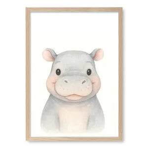 Animal Friends Hippo Framed Art Print by Profile Australia, a Prints for sale on Style Sourcebook