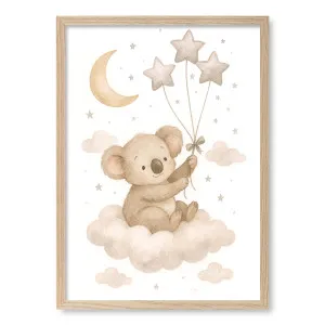 Baby Koala Floating Balloons Framed Art Print by Profile Australia, a Prints for sale on Style Sourcebook