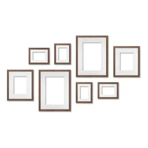 8 Piece Chestnut Memory Montage Gallery Wall Frame Set by Profile Australia, a Picture Frames for sale on Style Sourcebook