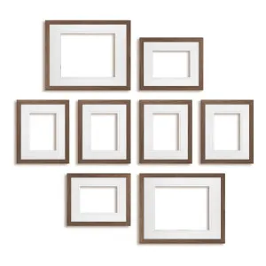 8 Piece Chestnut Masterpiece Gallery Wall Frame Set by Profile Australia, a Picture Frames for sale on Style Sourcebook