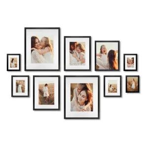10 Piece Black Split Symmetry Gallery Wall Frame Set by Profile Australia, a Picture Frames for sale on Style Sourcebook