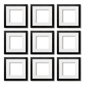 9 Piece Black Instagram Grid Gallery Wall Frame Set by Profile Australia, a Picture Frames for sale on Style Sourcebook