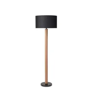 Eve Black Marble Base Floor Lamp - Black/Natural - Mocka by Mocka., a Lamps for sale on Style Sourcebook