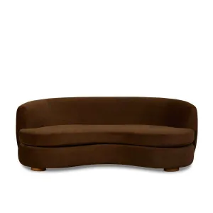 Lyle Pebble 2.5 Seater Sofa - Chocolate Velvet - Mocka by Mocka., a Sofas for sale on Style Sourcebook