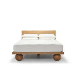 Yoko Queen Bed - [ Oak ] by ELLISON STUDIOS., a Beds & Bed Frames for sale on Style Sourcebook