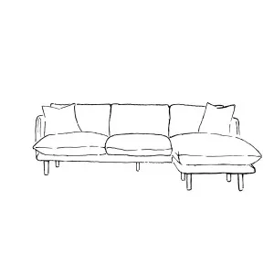 Zephyr Flip Chaise Sofa Cover - [ Byron Oyster ] by ELLISON STUDIOS., a Sofas for sale on Style Sourcebook