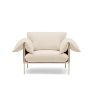 Alva Nougat Frame Armchair - [ Hyams Sable ] by ELLISON STUDIOS., a Chairs for sale on Style Sourcebook