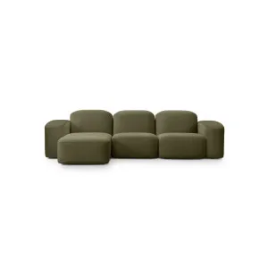 Muse 3 Seat LAF Chaise Sofa - [ Malibu Matcha ] by ELLISON STUDIOS., a Sofas for sale on Style Sourcebook