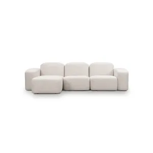Muse 3 Seat LAF Chaise Sofa - [ Byron Oyster ] by ELLISON STUDIOS., a Sofas for sale on Style Sourcebook
