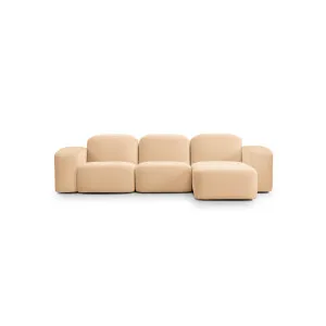 Muse 3 Seat RAF Chaise Sofa - [ Malibu Dune ] by ELLISON STUDIOS., a Sofas for sale on Style Sourcebook