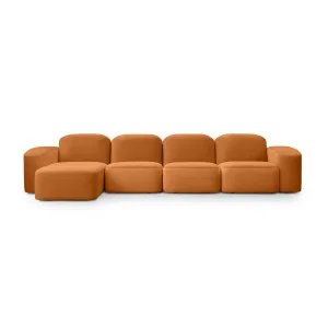 Muse 4 Seat LAF Chaise Sofa - [ Malibu Caramel ] by ELLISON STUDIOS., a Sofas for sale on Style Sourcebook