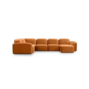 Muse 5 Piece RAF Chaise Modular Sofa - [ Malibu Caramel ] by ELLISON STUDIOS., a Sofas for sale on Style Sourcebook