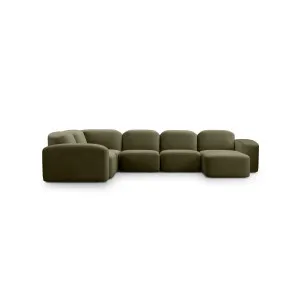 Muse 5 Piece RAF Chaise Modular Sofa - [ Malibu Matcha ] by ELLISON STUDIOS., a Sofas for sale on Style Sourcebook