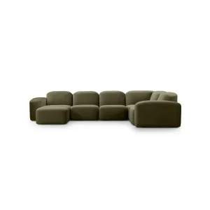 Muse 5 Piece LAF Chaise Modular Sofa - [ Malibu Matcha ] by ELLISON STUDIOS., a Sofas for sale on Style Sourcebook