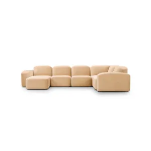 Muse 5 Piece LAF Chaise Modular Sofa - [ Malibu Dune ] by ELLISON STUDIOS., a Sofas for sale on Style Sourcebook