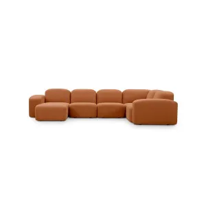 Muse 5 Piece LAF Chaise Modular Sofa - [ Cabarita Hazel ] by ELLISON STUDIOS., a Sofas for sale on Style Sourcebook
