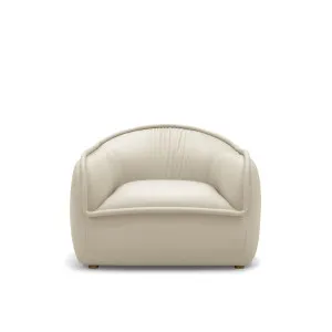 Tubo Leather Occasional Chair - [ Simpson Cream ] by ELLISON STUDIOS., a Chairs for sale on Style Sourcebook