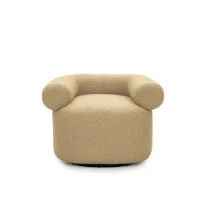 Huggy Swivel Armchair - [ Airlie Camel ] by ELLISON STUDIOS., a Chairs for sale on Style Sourcebook