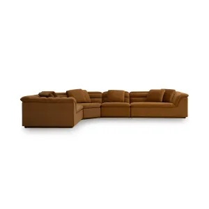 Float 4 Piece Modular Sofa - [ Malibu Cognac ] by ELLISON STUDIOS., a Sofas for sale on Style Sourcebook