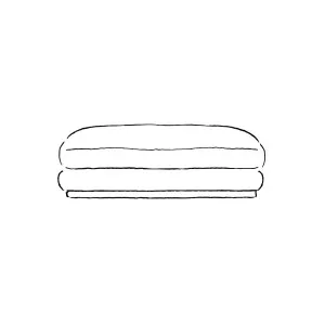 Stack Large Ottoman Cover - [ Sandon Burnt Butter ] by ELLISON STUDIOS., a Sofas for sale on Style Sourcebook