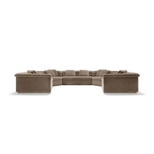 Float U Shape Modular Sofa - [ Avalon Fawn ] by ELLISON STUDIOS., a Sofas for sale on Style Sourcebook