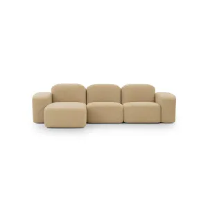 Muse 3 Seat LAF Chaise Sofa - [ Airlie Camel ] by Ellison Studios, a Sofas for sale on Style Sourcebook